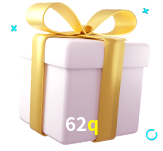 Receba seus bônus de boas-vindas no 62q